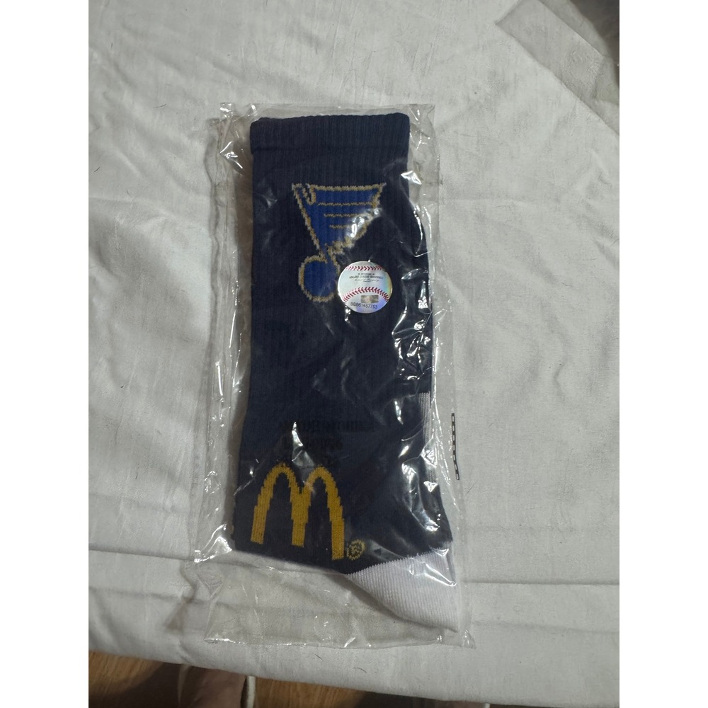 St Louis Blues McDonalds Crew Socks Navy Blue NHL Hockey Promo Collectible NEW